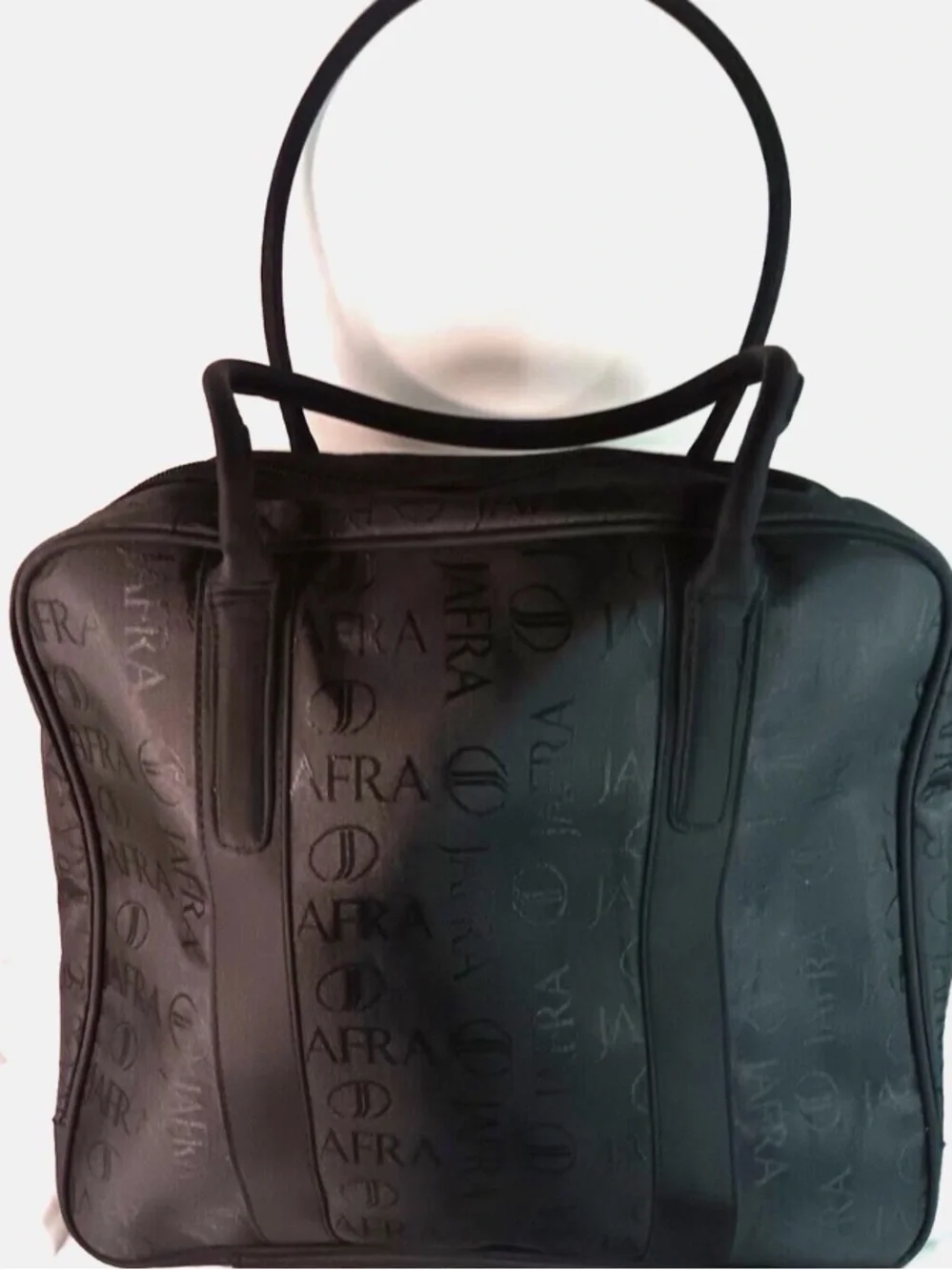 Vintage JAFRA Black large makeup shoulder bag